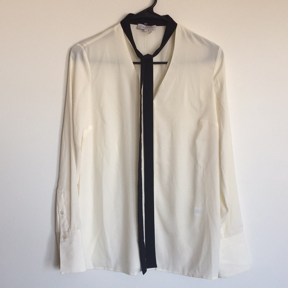 1. State tie blouse